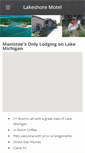 Mobile Screenshot of lakeshoremotelmanistee.com