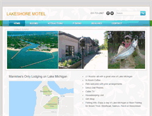 Tablet Screenshot of lakeshoremotelmanistee.com